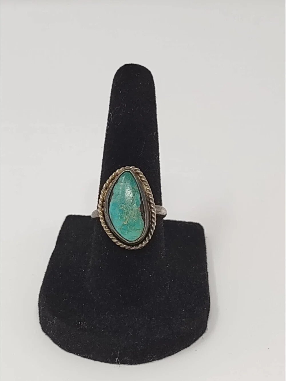 Handmade Southwestern 925 Sterling Silver Turquoise Ring 6